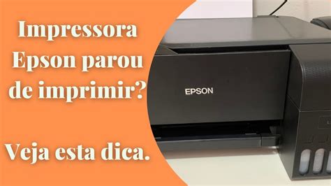 Sua impressora Epson não imprime Eis a solução YouTube