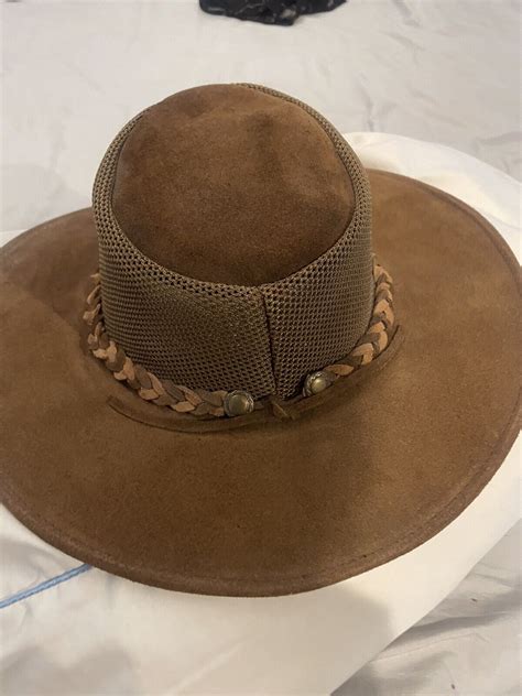 Indiana Jones H1H Henschel Hat Co SUEDE Leather L Ma Gem