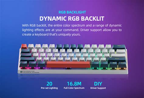 Machenike K500 B61 Mechanical K Eyboard 60 Keys Wired Key Board Hot