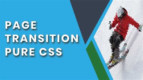 Pure Css Page Transition Effect Page Transition Css Youtube