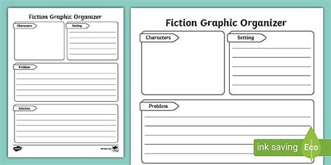 Fiction Texts Graphic Organizer Teacher Made Twinkl