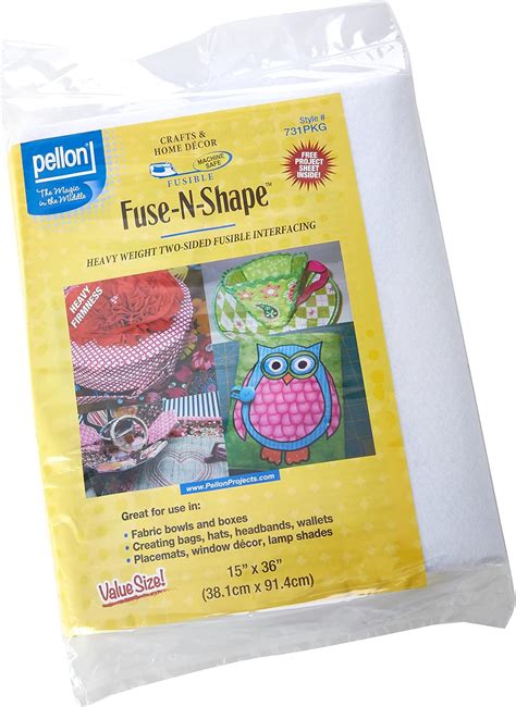 Pellon Fuse N Shape Heavyweight Fusible Interfacing White 15 X 36 Inch