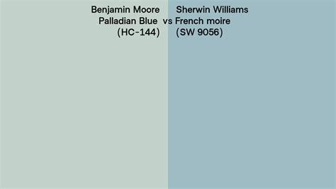 Benjamin Moore Palladian Blue Hc Vs Sherwin Williams French Moire