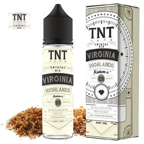 20 60ml TNT CRYSTAL VIRGINIA HIGHLANDS N 626 Pure Destillate