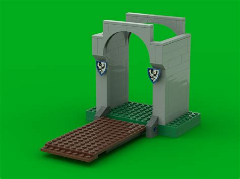 Lego Moc Ideas Book Cable Drawbridge Gatehouse By Randombrick23