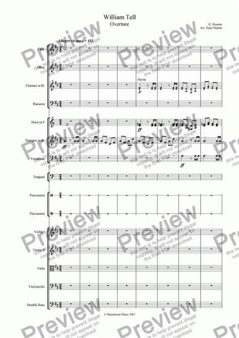 William Tell Overture Download Sheet Music Pdf File