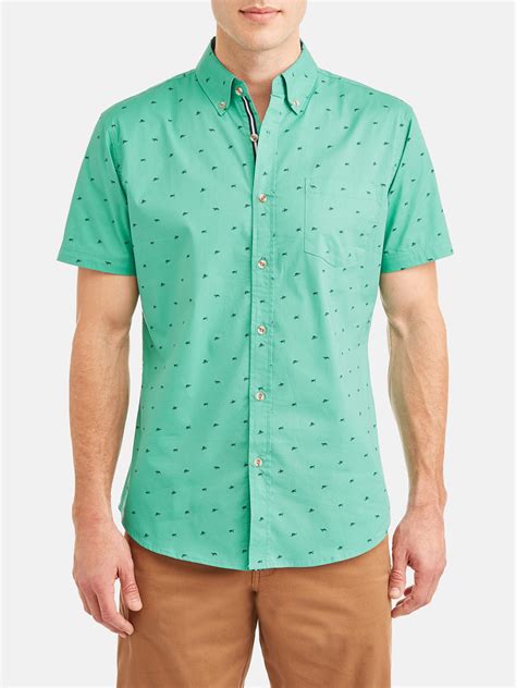 Lee Mens Short Sleeve Stretch Button Down Shirt Available Up To Size