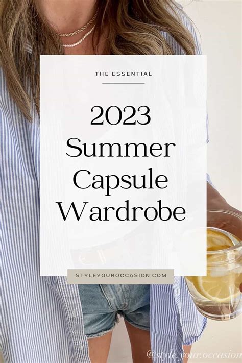 2023 Summer Capsule Wardrobe Checklist Effortless Outfits Artofit