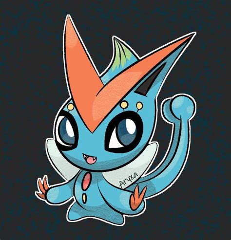 Celebi Victini Manaphy By Aryxaart On Deviantart