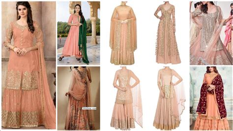 Very Impressive Peach Colours Combination Ideas Suits Kurti Dress Colours Contrast Ideas