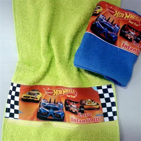Toalhinha Top Hot Wheels T 29x37 Cm Elo7 Produtos Especiais