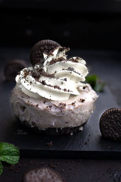 No Bake Mini Oreo Cheesecake Video Nish Kitchen