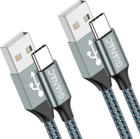 Usb Typ C Kabel Gianac Pack M M A Usb C Ladekabel Und Datenkabel