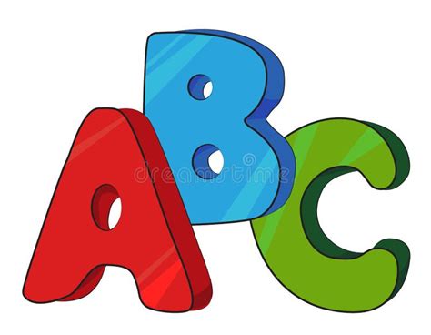 Imagen De La Historieta De Las Letras De Abc Ilustraci N Del Vector