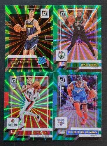 2022 23 Panini Donruss Holo Green Laser 20 Tobias Harris For Sale