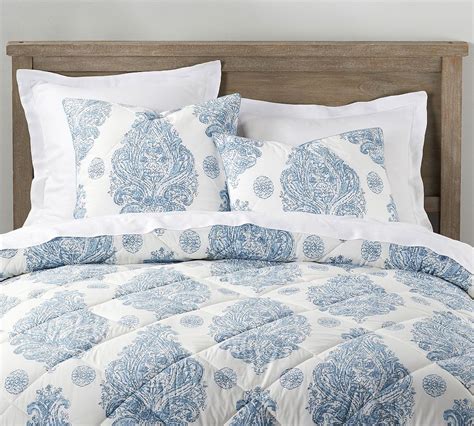 Imani Medallion Reversible Percale Comforter Shams Pottery Barn