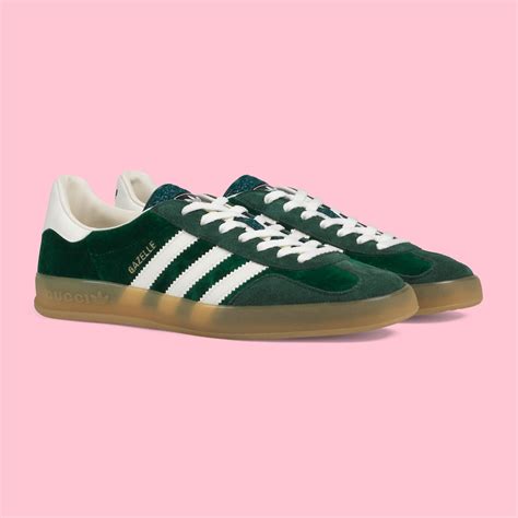 Adidas X Gucci Mens Gazelle Sneaker In Green Suede Gucci® Ae