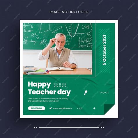 Premium Psd Teachers Day Social Media Post Template