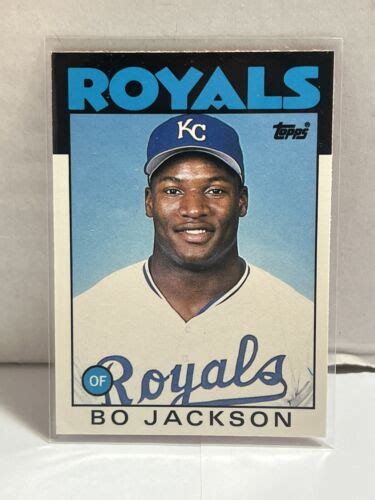 Topps Traded Bo Jackson Kansas City Royals T Rookie Card Rc