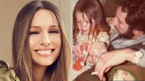 Pampita homenajeó a su papá con una foto de su infancia junto a él Caras