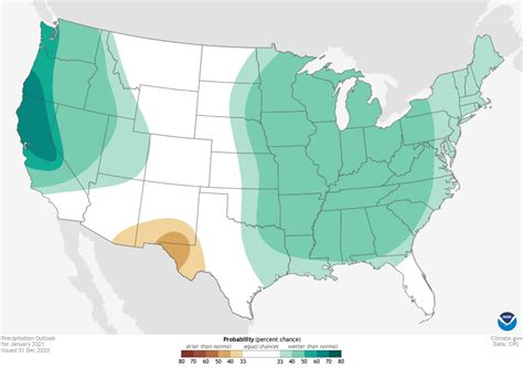 Outlook Monthly Precipitation Us Large Png Noaa