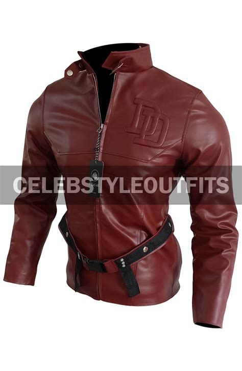 Daredevil Charlie Cox Matt Murdock Red Cosplay Leather Jacket