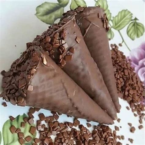 Cone Trufado De Chocolate Bau Das Receitas