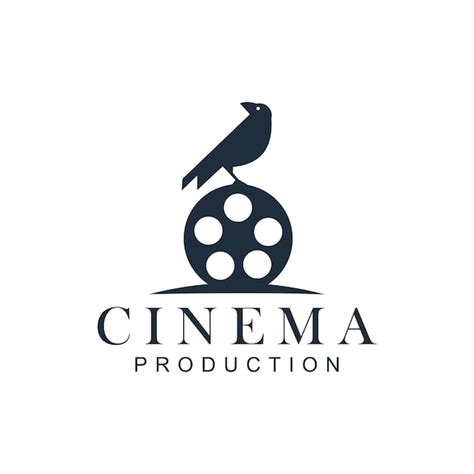 Premium Vector | Bird with film equipments good logo design for movie maker