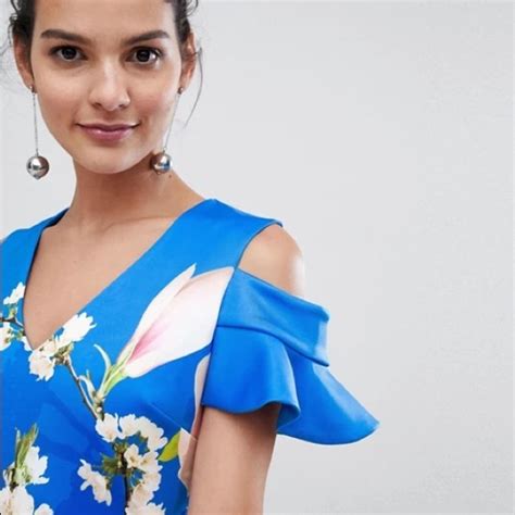Ted Baker Dresses Ted Baker Ambre Harmony Cold Shoulder Dress
