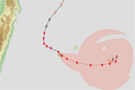 Carte Où En Est La Trajectoire Du Cyclone Belal Qui Va Séloigner De