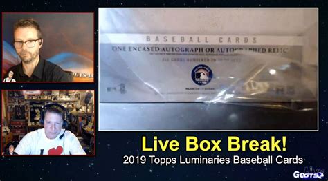 Box Break 2019 Topps Luminaries Baseball Cards