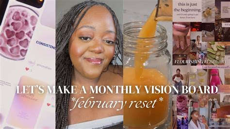 How To Make A Monthly Vision Board For Goals February Reset