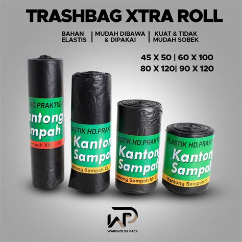 Jual Plastik Tempat Sampah Kantong Plastik Sampah Trash Bag Hitam