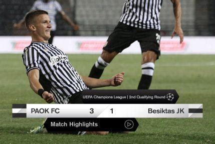 Highlights From Paok Vs Besiktas Paokfc