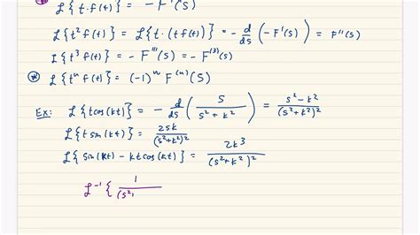 Laplace Transform Of T F T YouTube