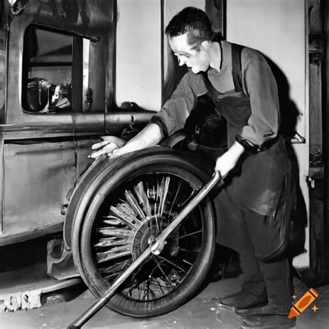 Vintage Auto Mechanic In The 1920s