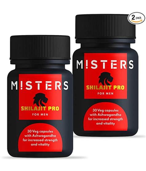 Misters Shilajit Pro With Natural Ayurvedic Herbs Pure Shilajeet And