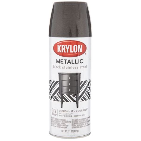 Black Stainless Steel Krylon Metallic Spray Paint Hobby Lobby