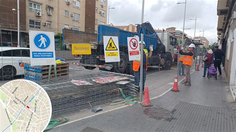 Las obras de una nueva boca del metro cortarán un carril de Camino de