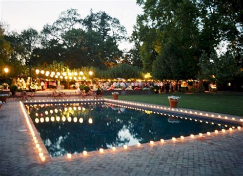 Best Inspirations Awesome Pool Wedding Decorations Ideas Pool