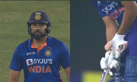 Rohit Sharma Gets A Blow On His Thumb Suffers From Split Webbing