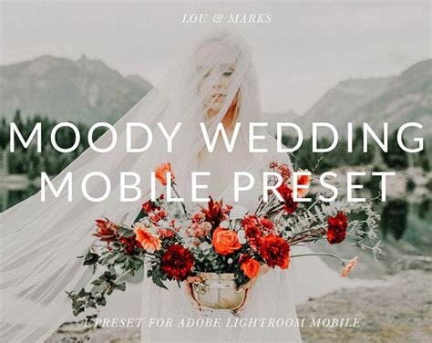 Moody Wedding Lightroom Preset For Bright Portrait And Modern Bloggers