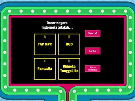 Kuis Latihan Soal Ulangan Gameshow Quiz