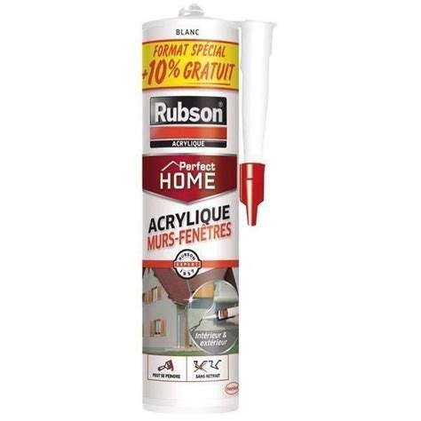 Mastic murs et fenêtres blanc cartouche 280ml 10 gratuit Cdiscount