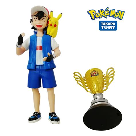 Figura De Pok Mon Ash Ketchum Campe N Del Mundo Takara Tomy Bola De