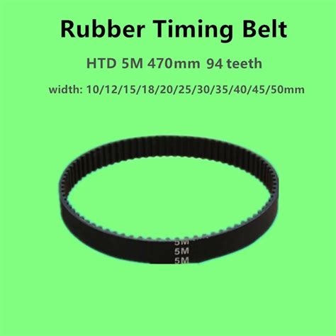 Pcs Htd M Mm Teeth M Rubber Timing Belt Width