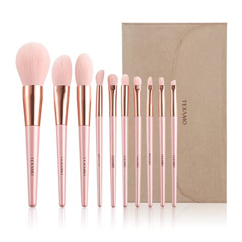 Pink Makeup Brushes Set