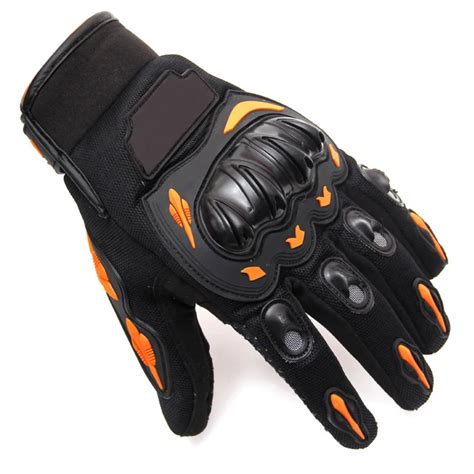 Hot Sale Full Finger Motorcycle Gloves Motocross Orange Color Moto