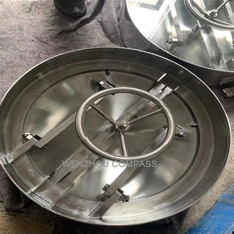 Ss304 Factory Sanitary Steel Round Circle Inward Pressure Manhole For