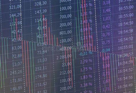 Grafico Del Mercato Azionario E Grafico Commerciali Del Candeliere